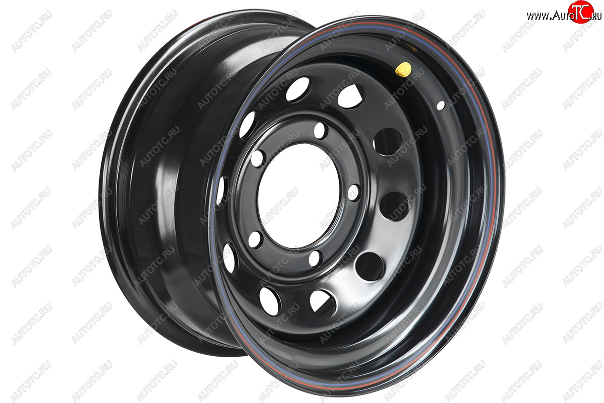 6 599 р. Штампованый диск OFF-ROAD Wheels (усиленный, круг) 8.0x16   (Цвет: черный)  с доставкой в г. Кемерово