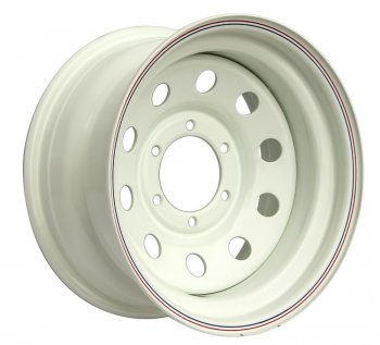 Штампованый диск OFF-ROAD Wheels (стальной усиленный, круг - белый). 8.0 x 16 