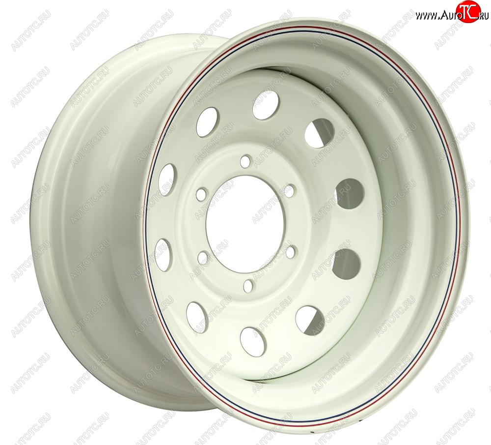 6 599 р. Штампованый диск OFF-ROAD Wheels (стальной усиленный, круг - белый). 8.0 x 16    с доставкой в г. Кемерово