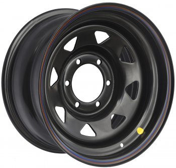 Штампованый диск OFF-ROAD Wheels (стальной усиленный, треугольник мелкий - черный). 8.0 x 16 