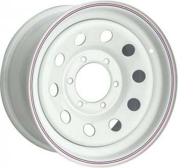 Штампованый диск OFF-ROAD Wheels (стальной усиленный, круг - белый). 8.0 x 16 