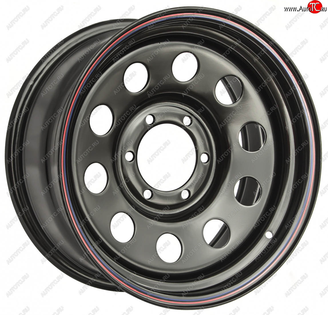 8 449 р. Штампованый диск OFF-ROAD Wheels (стальной усиленный, круг - черный). 8.0 x 17    с доставкой в г. Кемерово