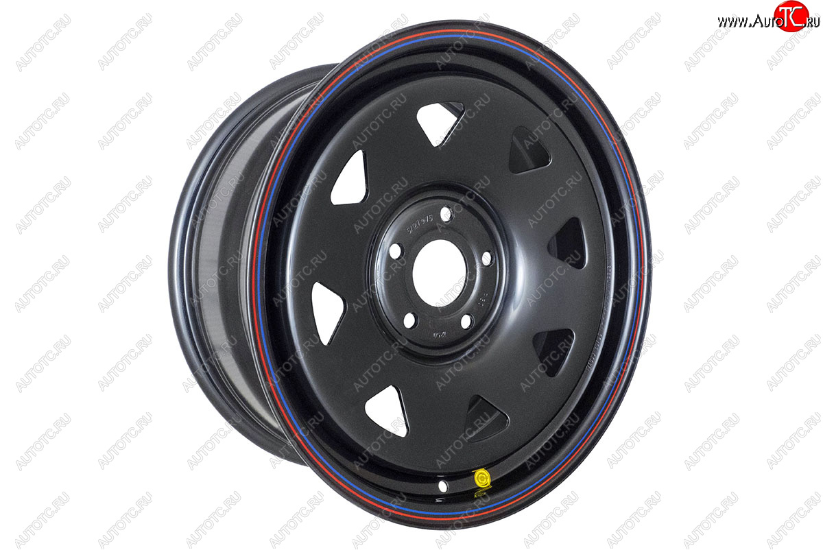9 999 р. Штампованый диск OFF-ROAD Wheels (усиленный, треугольник мелкий) 8.0x18   (Цвет: черный)  с доставкой в г. Кемерово