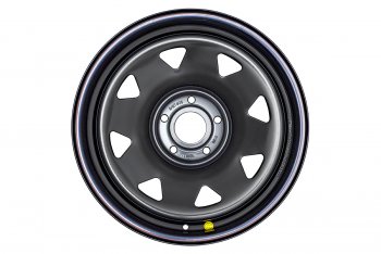 9 999 р. Штампованый диск OFF-ROAD Wheels (усиленный, треугольник мелкий) 8.0x18   (Цвет: черный)  с доставкой в г. Кемерово. Увеличить фотографию 2