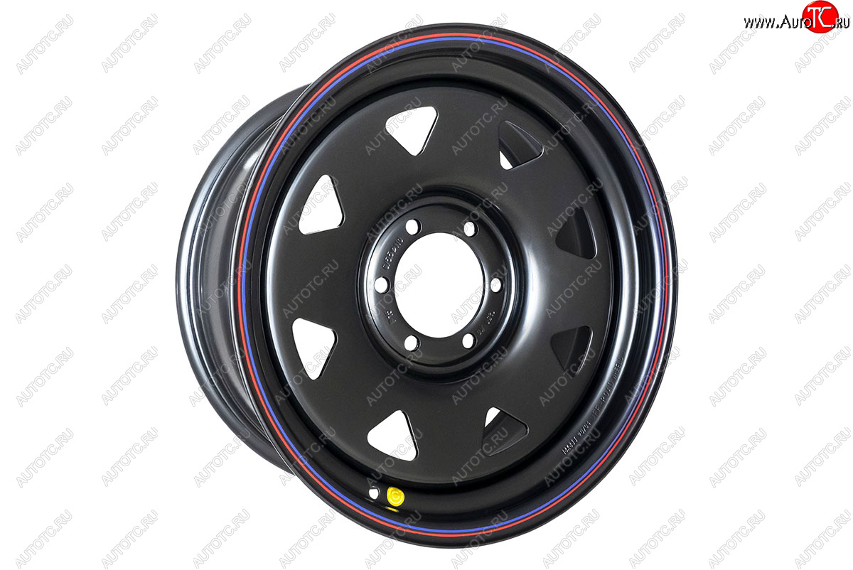 9 999 р. Штампованый диск OFF-ROAD Wheels (стальной усиленный, треугольник - черный). 8.0 x 18    с доставкой в г. Кемерово