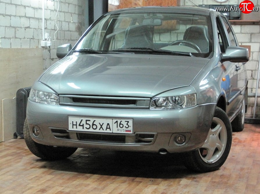 789 р. Решётка радиатора Sport Лада Калина 1117 универсал (2004-2013) (Неокрашенная)  с доставкой в г. Кемерово