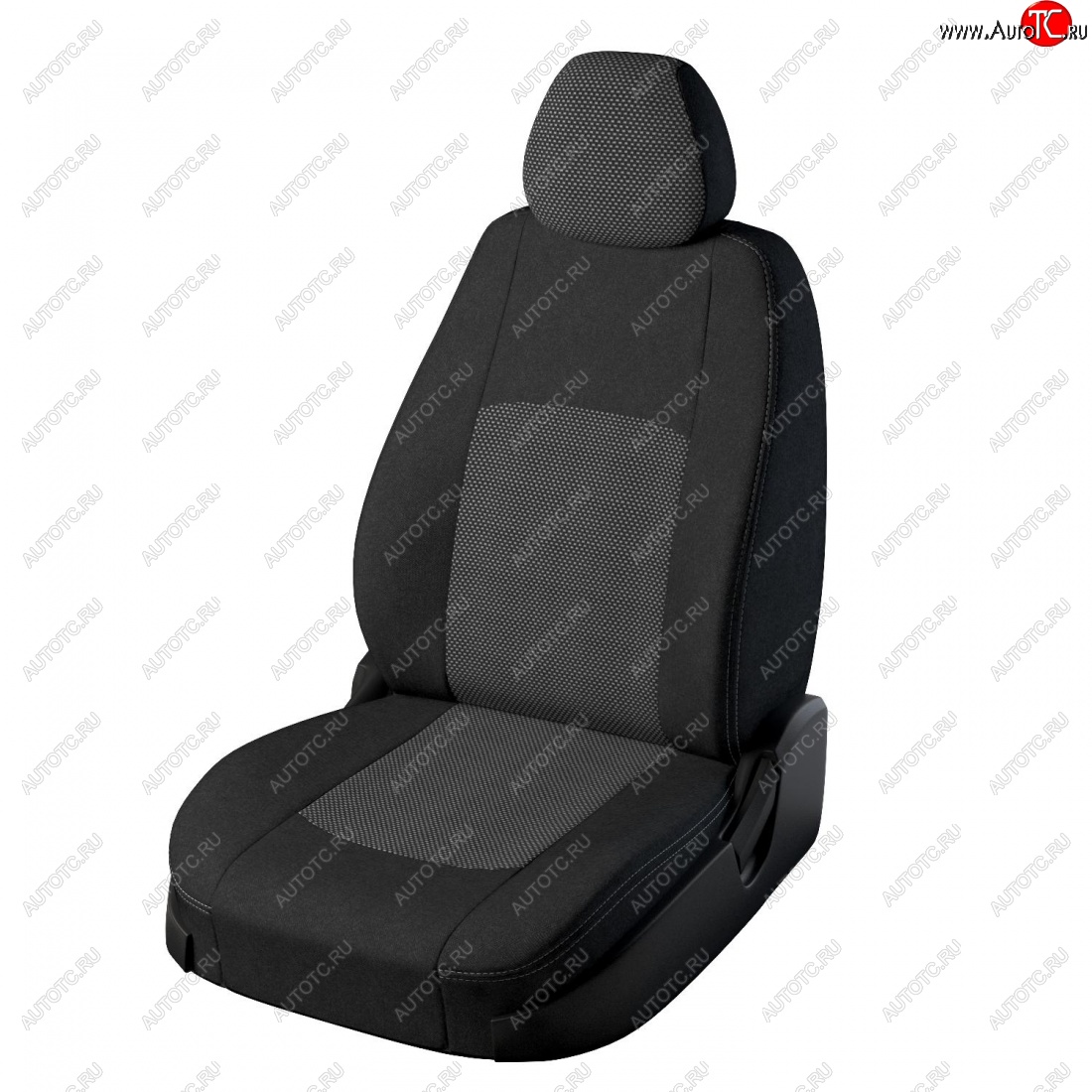 5 999 р. Чехлы для сидений Lord Autofashion Турин (экокожа, жаккард) Лада Калина 1119 хэтчбек (2004-2013) (Чёрный, вставка жаккард Тома серый)  с доставкой в г. Кемерово
