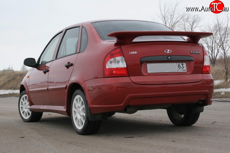 7 699 р. Задний бампер ATL  Лада Калина  1118 (2004-2013) седан (Неокрашенный)  с доставкой в г. Кемерово