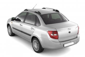 5 319 р. Рейлинги Petroil Tuning Усиленные  Лада Гранта  2190 - Калина  1118 (Серебристый муар)  с доставкой в г. Кемерово. Увеличить фотографию 3