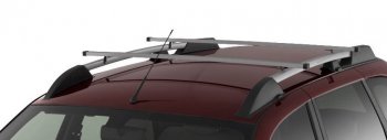 Рейлинги усиленные с поперечинами Petroil Tuning Лада Гранта  2190 - Калина  1118 (Серебристый муар)