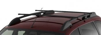 Рейлинги усиленные с поперечинами Petroil Tuning Лада Гранта  2190 - Калина  1118 (Черный муар)