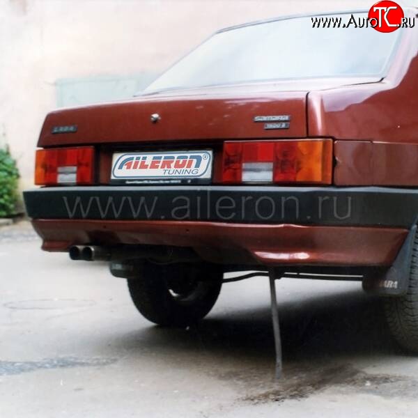 449 р. Накладка на задний бампер Aileron  Лада 21099 (1990-2004) (Неокрашенная)  с доставкой в г. Кемерово