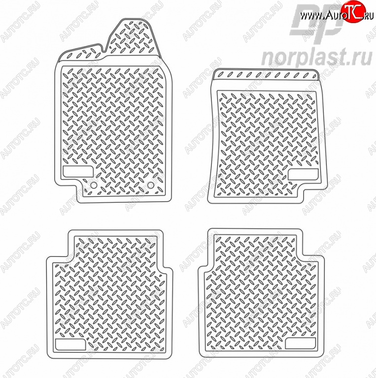 1 999 р. Комплект ковриков в салон Norplast-эконом  Лада 2101 - 2107  с доставкой в г. Кемерово
