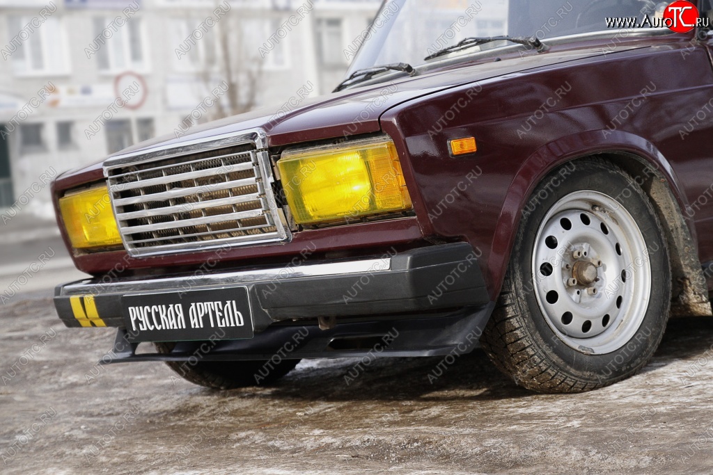 2 359 р. Накладка на передний бампер Вихур RA Лада 2107 (1982-2012) (Поверхность глянец (под окраску), Неокрашенная)  с доставкой в г. Кемерово