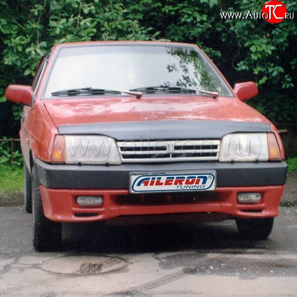 499 р. Накладка на передний бампер Aileron  Лада 2108 - 21099 (Неокрашенная)  с доставкой в г. Кемерово