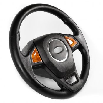 2 969 р. Рулевое колесо Барс Премиум (под знак LADA, Ø360)  Лада 2108 - Надежда  2120 (Дерево)  с доставкой в г. Кемерово. Увеличить фотографию 2