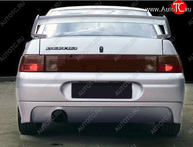5 149 р. Накладка на задний бампер Infiniti Лада 2110 седан (1995-2007) (Неокрашенная)  с доставкой в г. Кемерово