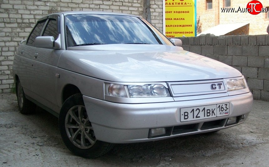 649 р. Решётка радиатора GT Лада 2112 хэтчбек (1999-2008) (Неокрашенная)  с доставкой в г. Кемерово