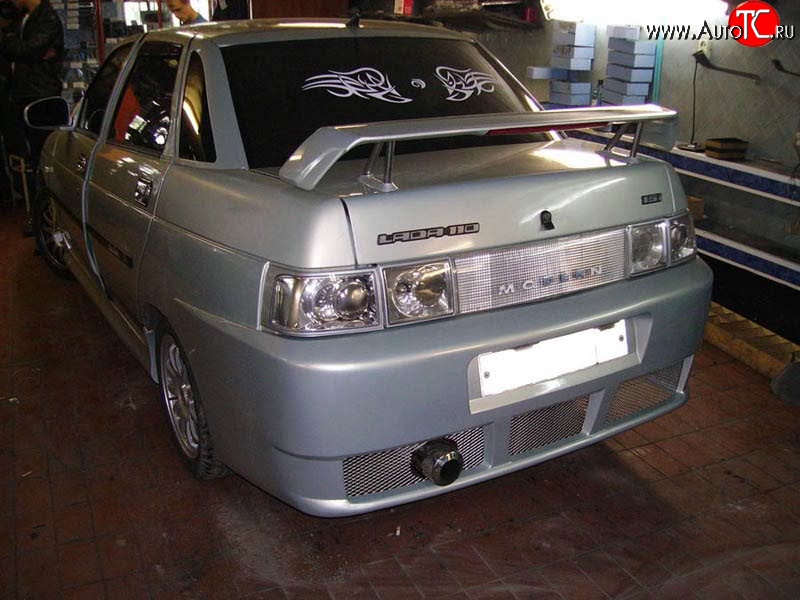 7 699 р. Задний бампер Е-4  Лада 2110 (1995-2007) седан (Неокрашенный)  с доставкой в г. Кемерово