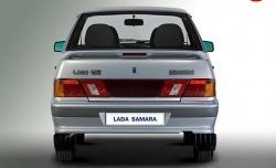 3 289 р. Задний бампер Стандартный Лада 2115 (1997-2012) (НОкрашенный (пласт.балка))  с доставкой в г. Кемерово. Увеличить фотографию 2