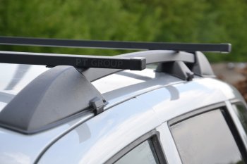 7 749 р. Рейлинги на Petroil Tuning (усиленные в сборе с поперечинами)  Лада 2123 (Нива Шевроле) - Нива Трэвел (Цвет: черный)  с доставкой в г. Кемерово. Увеличить фотографию 3