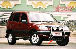 Защита переднего бампера Souz-96 (d60) Chevrolet Niva 2123 дорестайлинг (2002-2008)