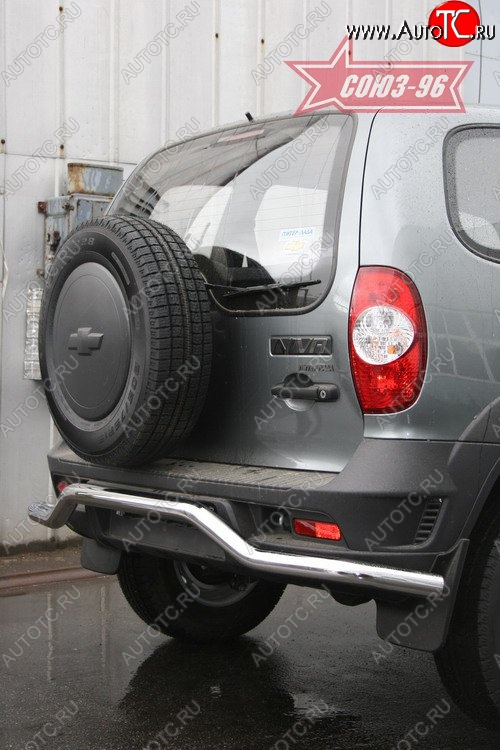 7 199 р. Защита заднего бампера Souz-96 v1 (d60) Chevrolet Niva 2123 рестайлинг (2009-2020)  с доставкой в г. Кемерово