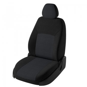 Чехлы для сидений  Niva (2002-2012) Lord Autofashion Дублин (жаккард) Chevrolet Niva 2123 рестайлинг (2009-2020) (Черный, вставка Прямоугольник чёрный)