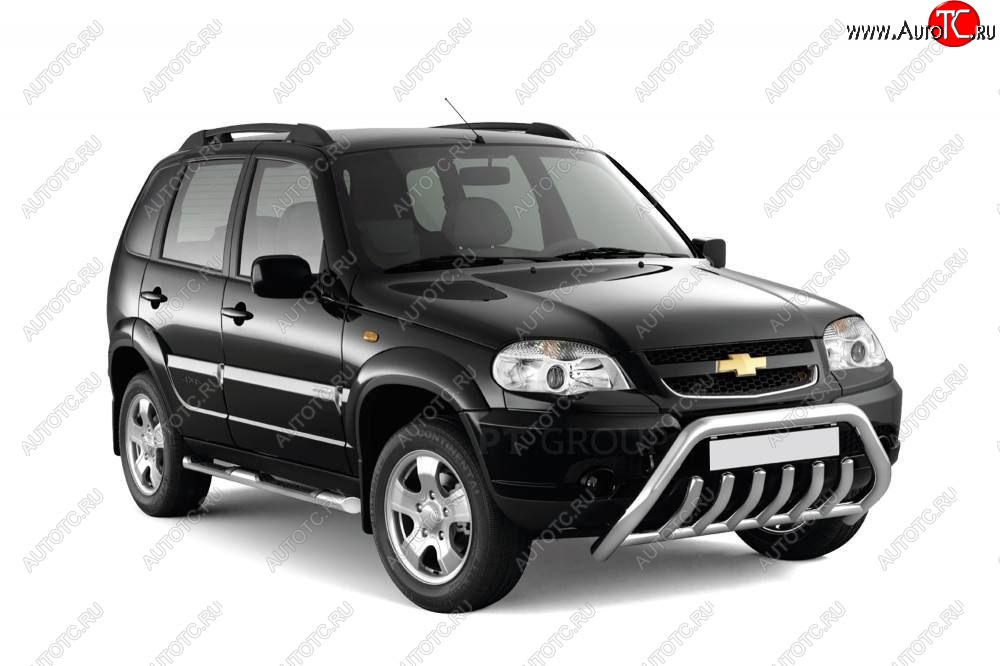 6 379 р. Рейлинги Petroil Tuning Усиленные  Chevrolet Niva  2123 (2009-2020), Лада 2123 (Нива Шевроле) (2002-2021), Лада Нива Трэвел (2021-2025) (Черный муар)  с доставкой в г. Кемерово