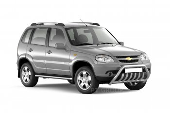 5 789 р. Рейлинги Petroil Tuning Комфорт  Chevrolet Niva  2123 (2009-2020), Лада 2123 (Нива Шевроле) (2002-2021), Лада Нива Трэвел (2021-2025) (Серебристый муар)  с доставкой в г. Кемерово. Увеличить фотографию 3