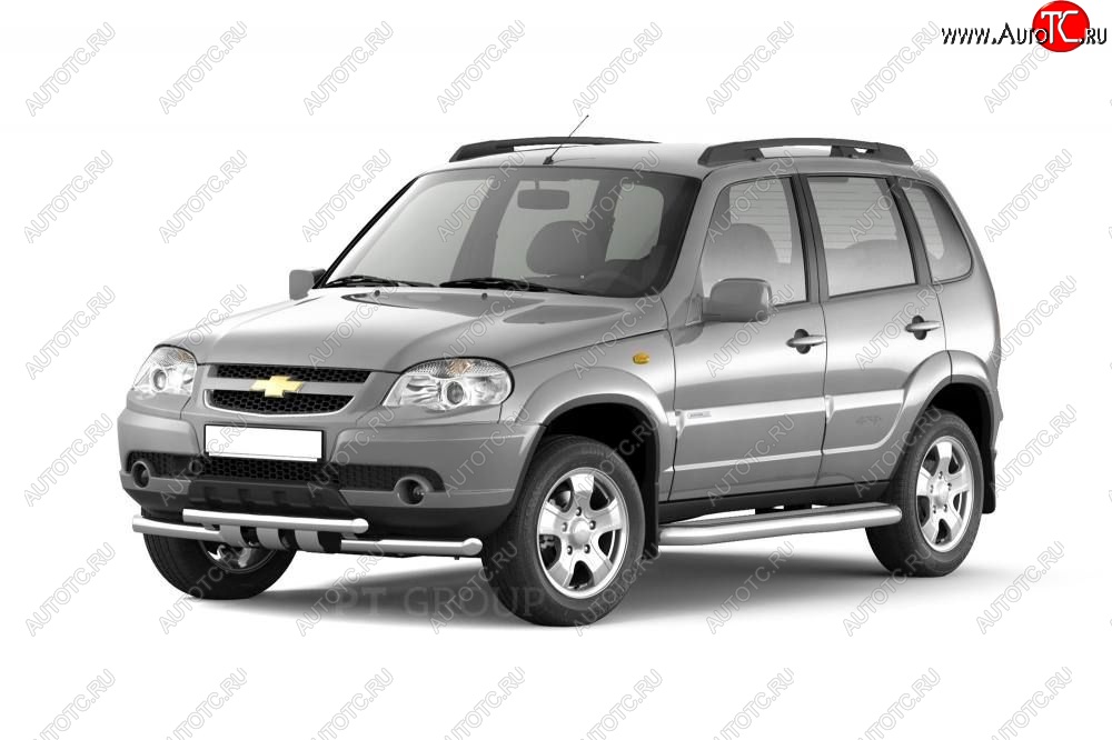 6 379 р. Рейлинги Petroil Tuning Комфорт  Chevrolet Niva  2123 (2002-2020), Лада 2123 (Нива Шевроле) (2002-2021), Лада Нива Трэвел (2021-2025) (Черный муар)  с доставкой в г. Кемерово