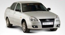 5 199 р. Передний бампер Галант 2 Лада Приора 2170 седан дорестайлинг (2007-2014) (Неокрашенный)  с доставкой в г. Кемерово. Увеличить фотографию 4