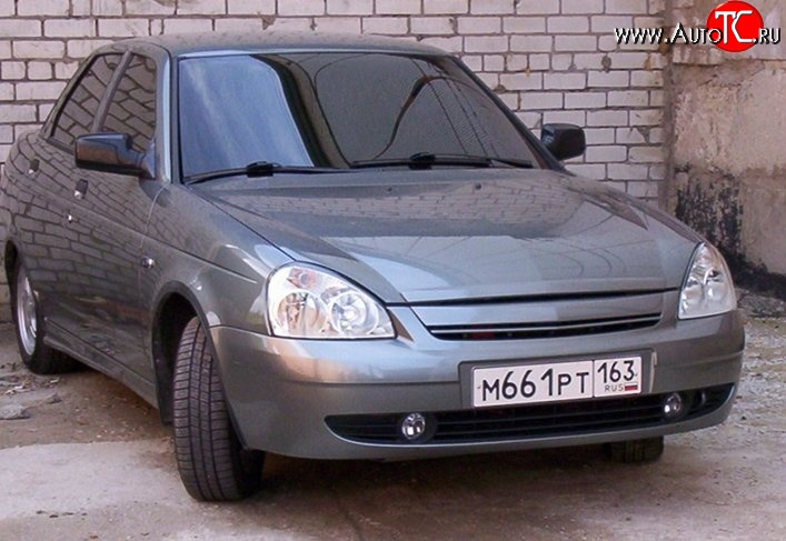 949 р. Решётка радиатора КМ-III Лада Приора 2172 хэтчбек дорестайлинг (2008-2014) (Неокрашенная)  с доставкой в г. Кемерово