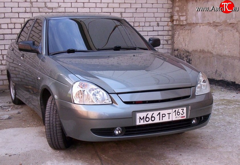 949 р. Решётка радиатора КМ-IV Лада Приора 2172 хэтчбек дорестайлинг (2008-2014) (Неокрашенная)  с доставкой в г. Кемерово