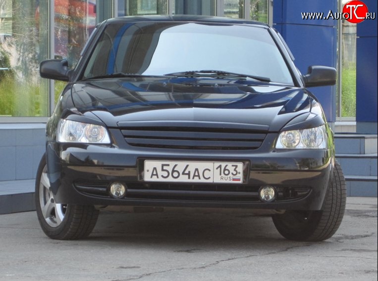 499 р. Решетка бампера 21728 Priora Sport верхняя Лада Приора 2170 седан дорестайлинг (2007-2014)  с доставкой в г. Кемерово