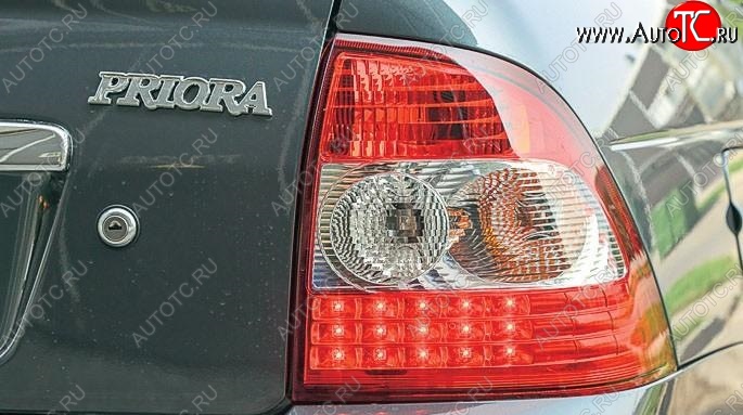2 199 р. Фонарь FS (правый, диодный) Лада Приора 2170 седан дорестайлинг (2007-2014)  с доставкой в г. Кемерово