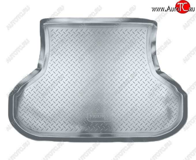 2 659 р. Коврик в багажник Norplast  Лада Приора  2170 (2007-2018) седан дорестайлинг, седан рестайлинг (Серый)  с доставкой в г. Кемерово