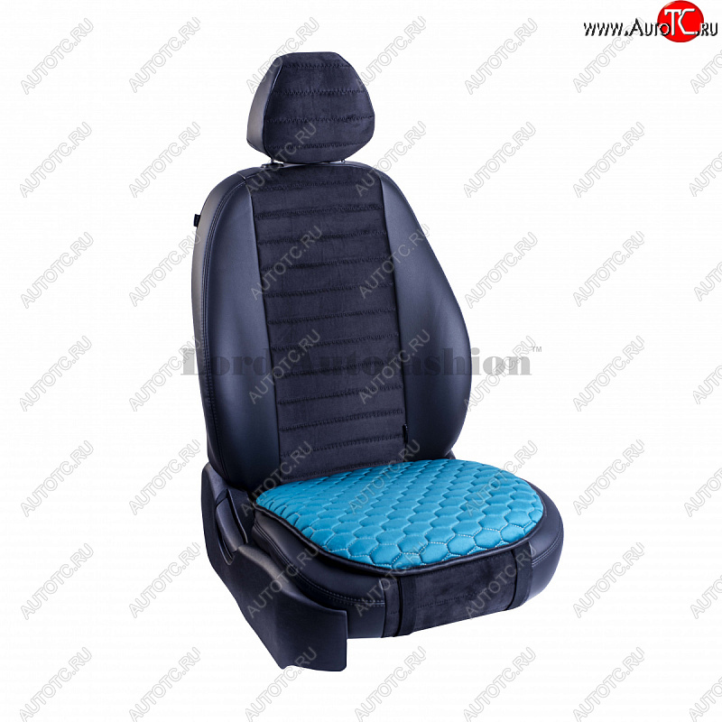 929 р. Подушка для сиденья универсальная Lord Autofashion Комфорт+ (велюр)   (Бирюзовый)  с доставкой в г. Кемерово