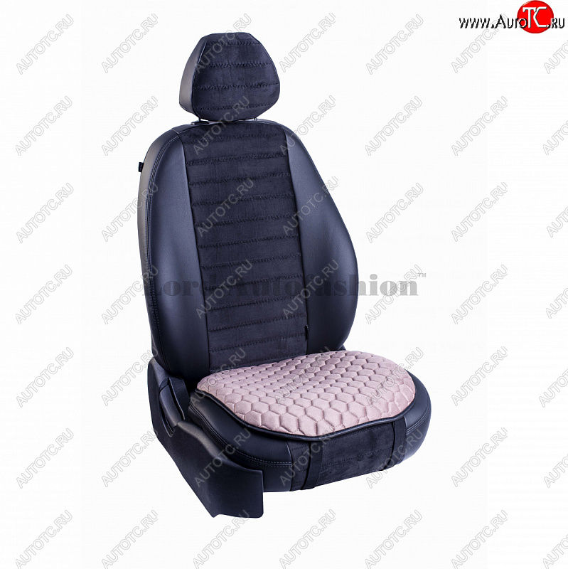 929 р. Подушка для сиденья универсальная Lord Autofashion Комфорт+ (велюр)   (Розовый)  с доставкой в г. Кемерово