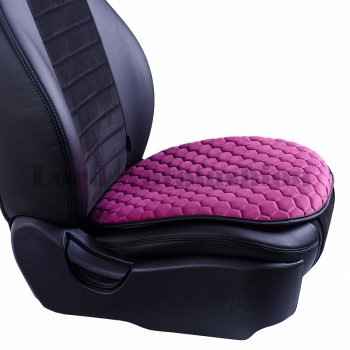 1 029 р. Подушка для сиденья универсальная Lord Autofashion Комфорт+ (велюр)   (Фуксия)  с доставкой в г. Кемерово. Увеличить фотографию 2