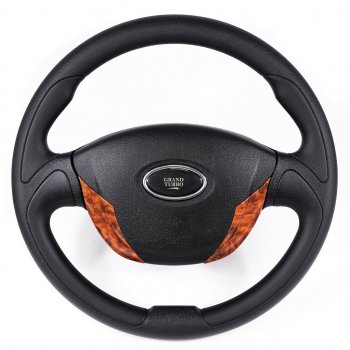 Рулевое колесо Turbo (Ø360 мм) Лада Приора ( 2170,  2171,  2172,  21728) (2007-2018) седан дорестайлинг, универсал дорестайлинг , хэтчбек дорестайлинг, купе дорестайлинг, купе рестайлинг, седан рестайлинг, универсал рестайлинг, хэтчбек рестайлин (Дерево)