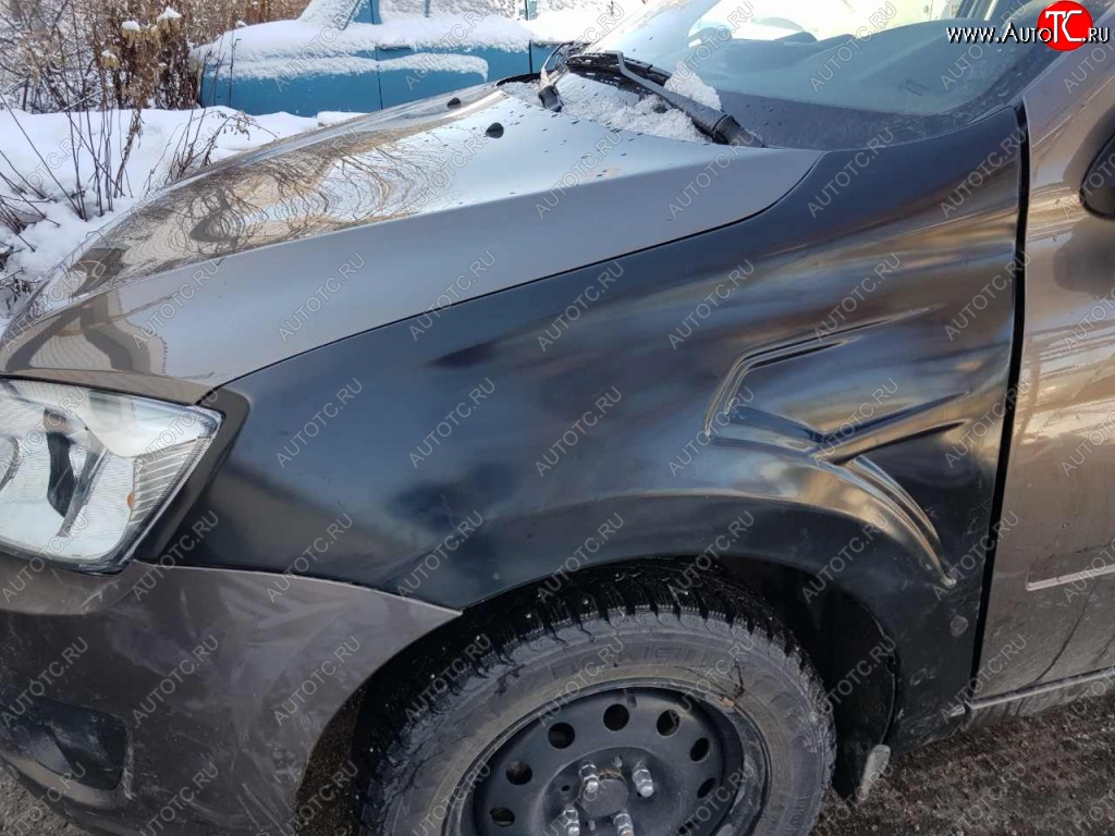 4 199 р. Переднее левое крыло Avtoritet  ВИС 2349  бортовой (2012-2018), Лада Гранта ( 2190,  2191) (2011-2017), Лада Гранта Спорт ( 2191,  2190) (2023-2025), Лада Калина ( 2192,  2194) (2013-2018), Лада Калина Спорт  2192 (2014-2018) (Жабры без выреза, Неокрашенное)  с доставкой в г. Кемерово