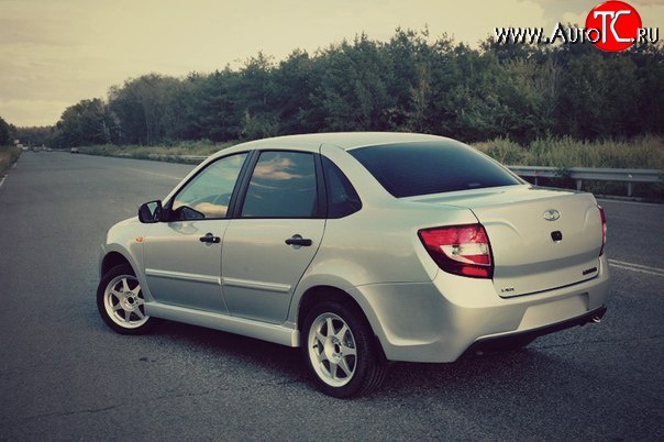 1 599 р. Пороги накладки Снайпер V2  Datsun mi-DO (2014-2021), Datsun on-DO (2014-2021), Лада Гранта ( 2190,  2191) (2011-2017), Лада Гранта Спорт ( 2191,  2190) (2023-2025), Лада Калина ( 1118,  1117,  1119,  2192,  2194) (2004-2018), Лада Калина Спорт ( 1119,  2192) (2008-2018) (Неокрашенные)  с доставкой в г. Кемерово