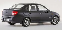 10 349 р. Задний бампер Granta Sport  Лада Гранта  2190 (2011-2017) седан дорестайлинг (Неокрашенный)  с доставкой в г. Кемерово. Увеличить фотографию 3