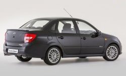 10 349 р. Задний бампер Granta Sport  Лада Гранта  2190 (2011-2017) седан дорестайлинг (Неокрашенный)  с доставкой в г. Кемерово. Увеличить фотографию 4