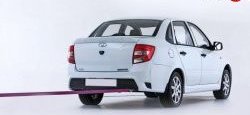 11 499 р. Задний бампер GTS  Лада Гранта  2190 (2011-2017) седан дорестайлинг (Неокрашенный)  с доставкой в г. Кемерово. Увеличить фотографию 3