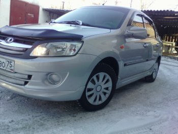 1 599 р. Пороги накладки Снайпер V2  Datsun mi-DO (2014-2021), Datsun on-DO (2014-2021), Лада Гранта ( 2190,  2191) (2011-2017), Лада Гранта Спорт ( 2191,  2190) (2023-2025), Лада Калина ( 1118,  1117,  1119,  2192,  2194) (2004-2018), Лада Калина Спорт ( 1119,  2192) (2008-2018) (Неокрашенные)  с доставкой в г. Кемерово. Увеличить фотографию 4