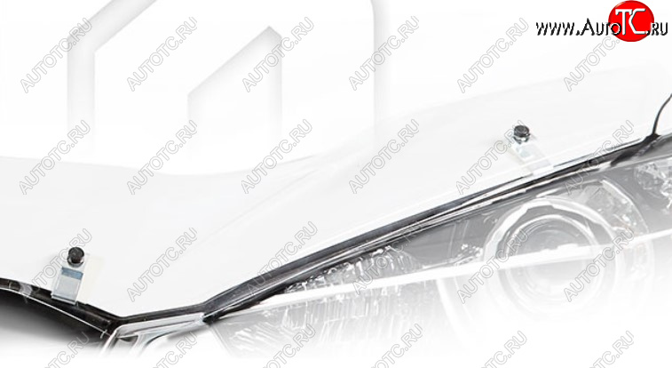 2 079 р. Дефлектор капота CA-Plastic  Лада Нива Трэвел (2021-2025) (212300-80) (Classic прозрачный, Без надписи)  с доставкой в г. Кемерово