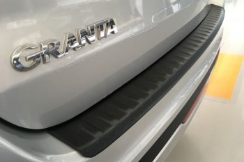 499 р. Защитная накладка заднего бампера Тюн-Авто  Лада Гранта FL  2191 (2018-2025) лифтбэк рестайлинг  с доставкой в г. Кемерово. Увеличить фотографию 3
