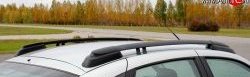 5 799 р. Рейлинги АПС  Лада Гранта  2191 - Гранта FL  2191 (Черные, без поперечин)  с доставкой в г. Кемерово. Увеличить фотографию 3